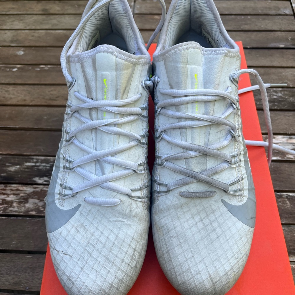 Nike Alpha Huarache 7 Pro LAX Wolf Grey Volt Cleats CJ0265-101 Men’s Size 10.5